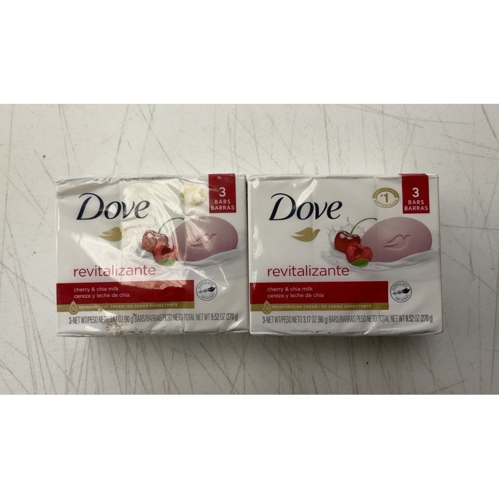 Dove Rejuvenating Beauty Cream Bar,Pomegranate & Hibiscus Tea Scent 6 Bars New